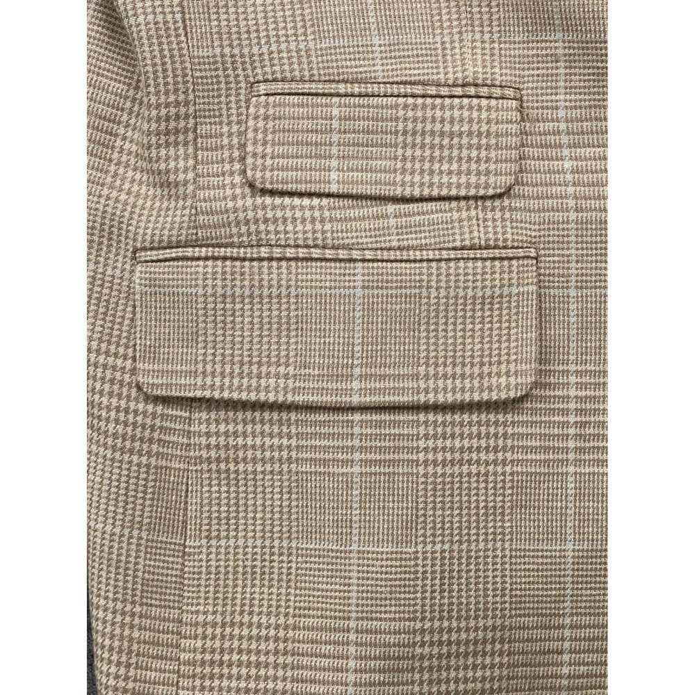 Lauren Ralph Lauren Plaid Single-Button Beige Blazer - Picture 9 of 10